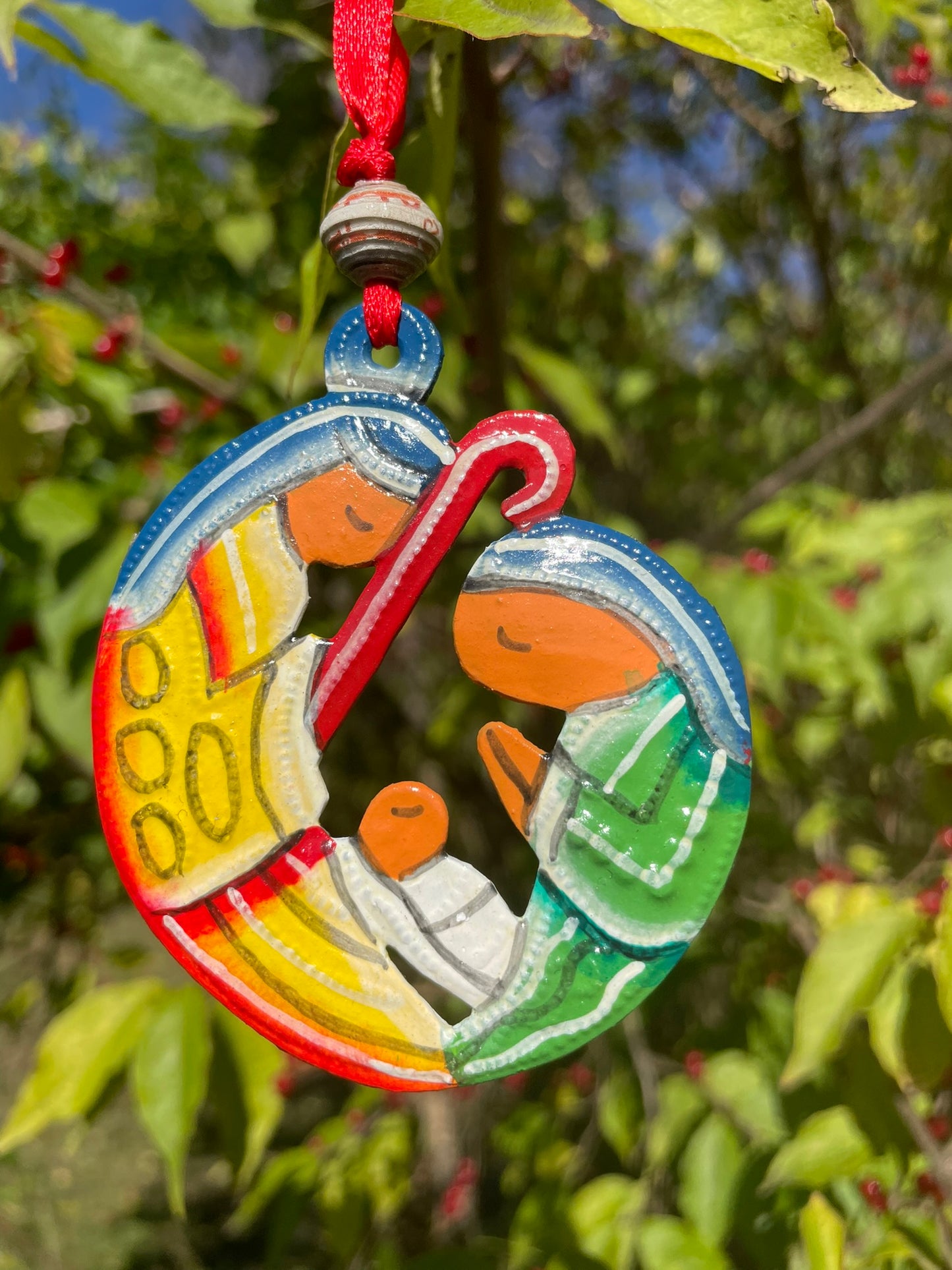 Painted Small Nativity Ornament